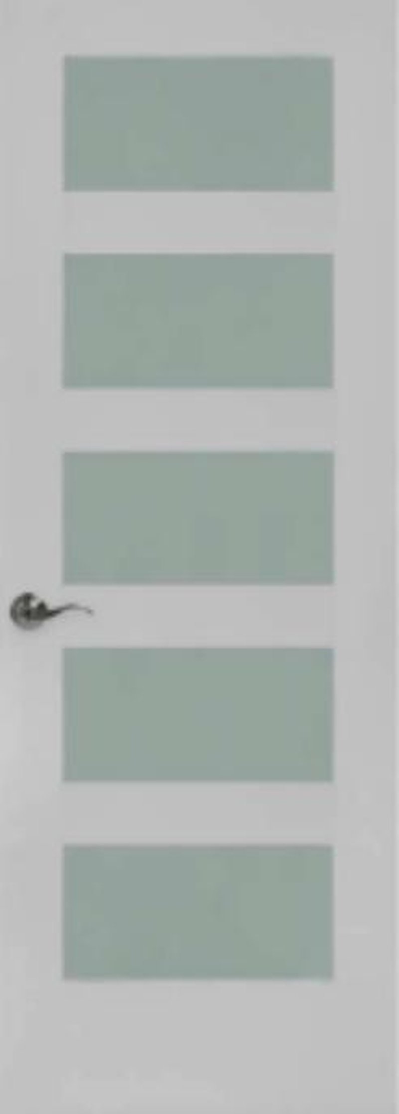 5-lite frosted glass doors