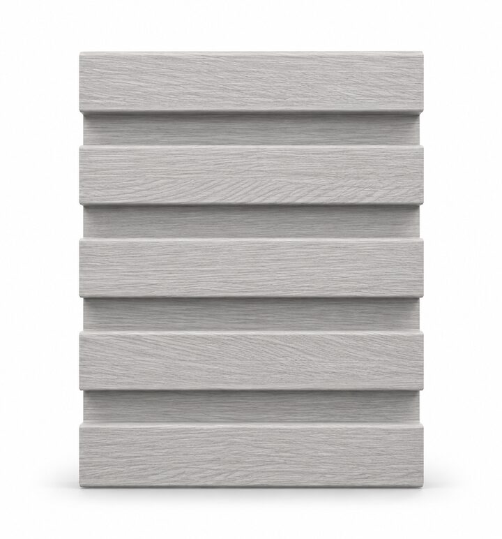 Sculpted Decorative Wall Panel – Light Gray