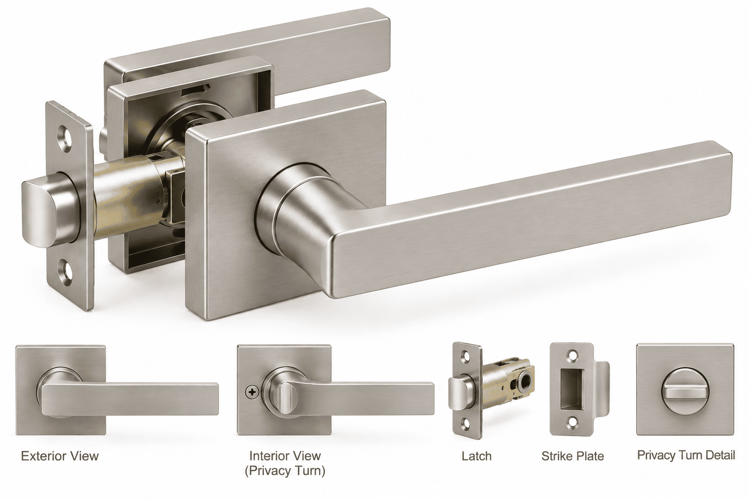 Privacy Lock, SN, Straight handle