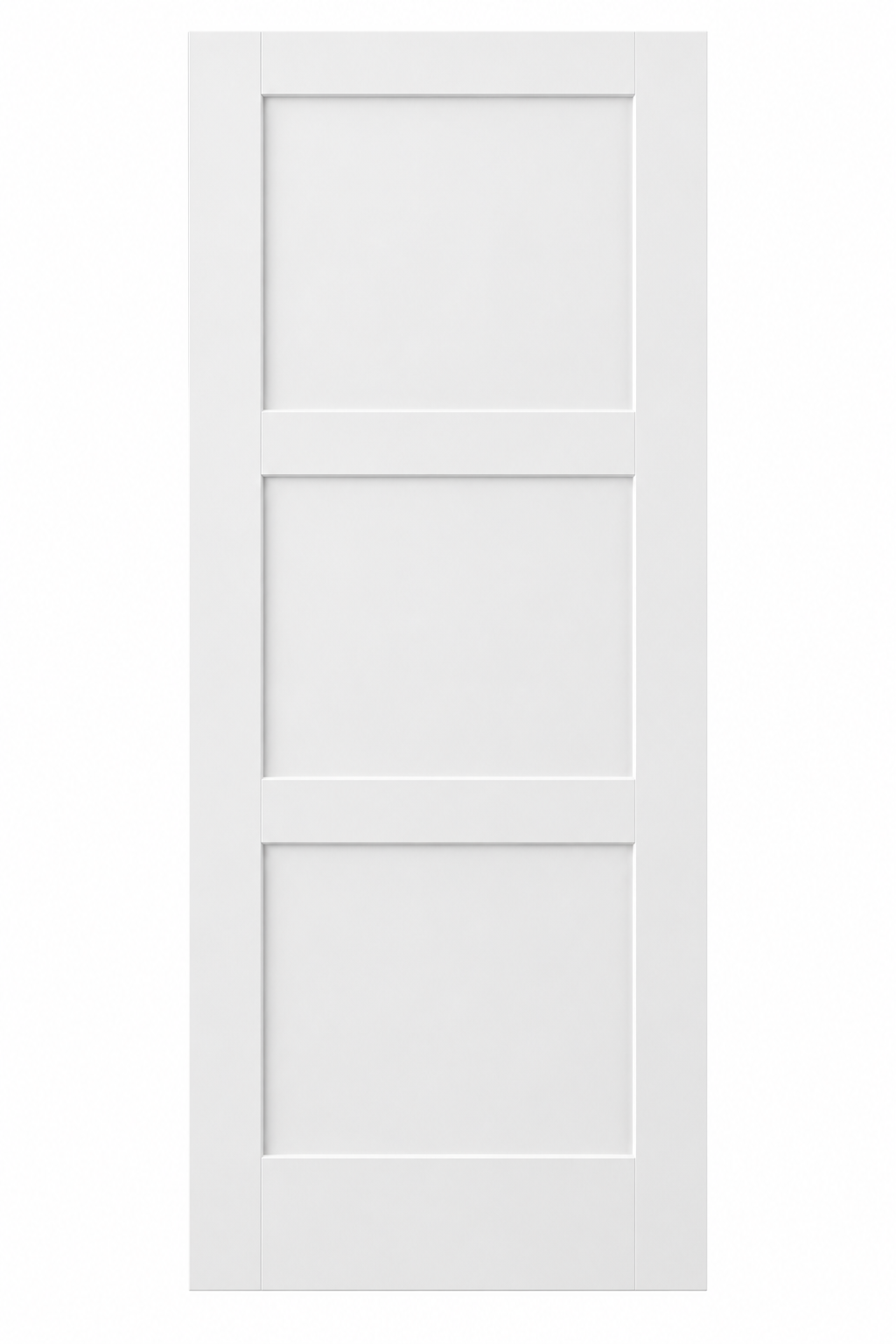 3-Panel Solid Core Shaker Door