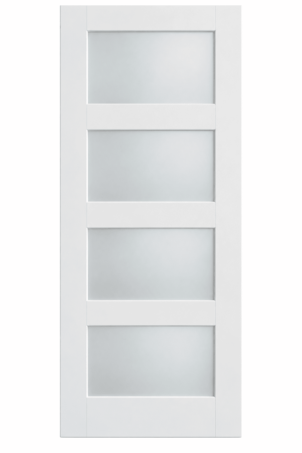 4-Lite Frosted Glass Doors