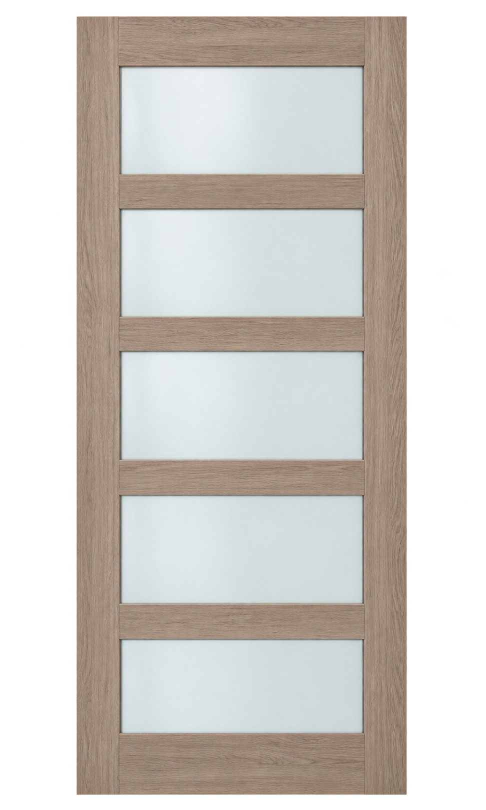 5-Lite EV Walnut Glass Door
