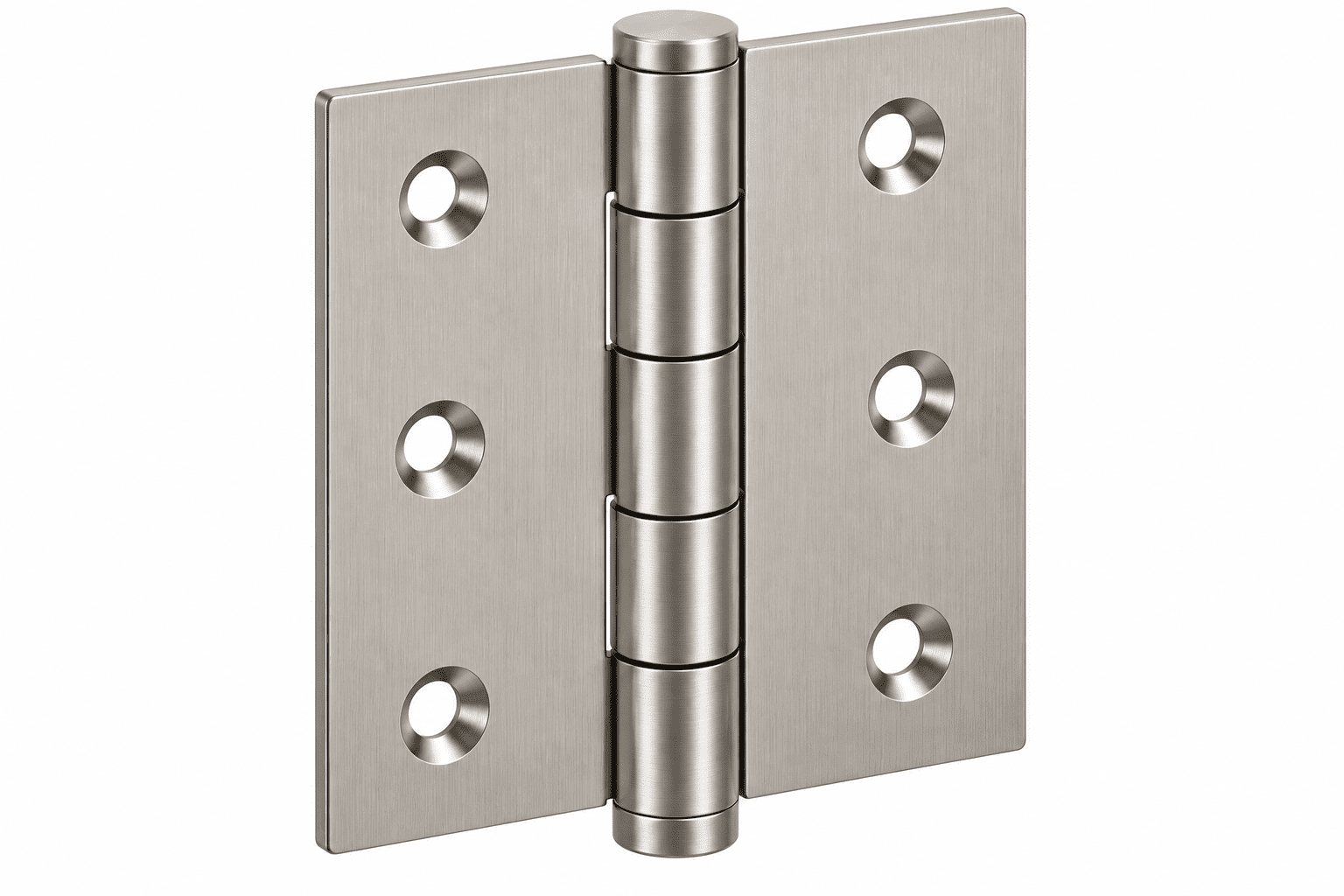 Metal Hinges, Brushed Nickel