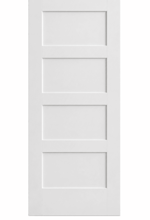4-Panel Solid Core Shaker Bifold Door