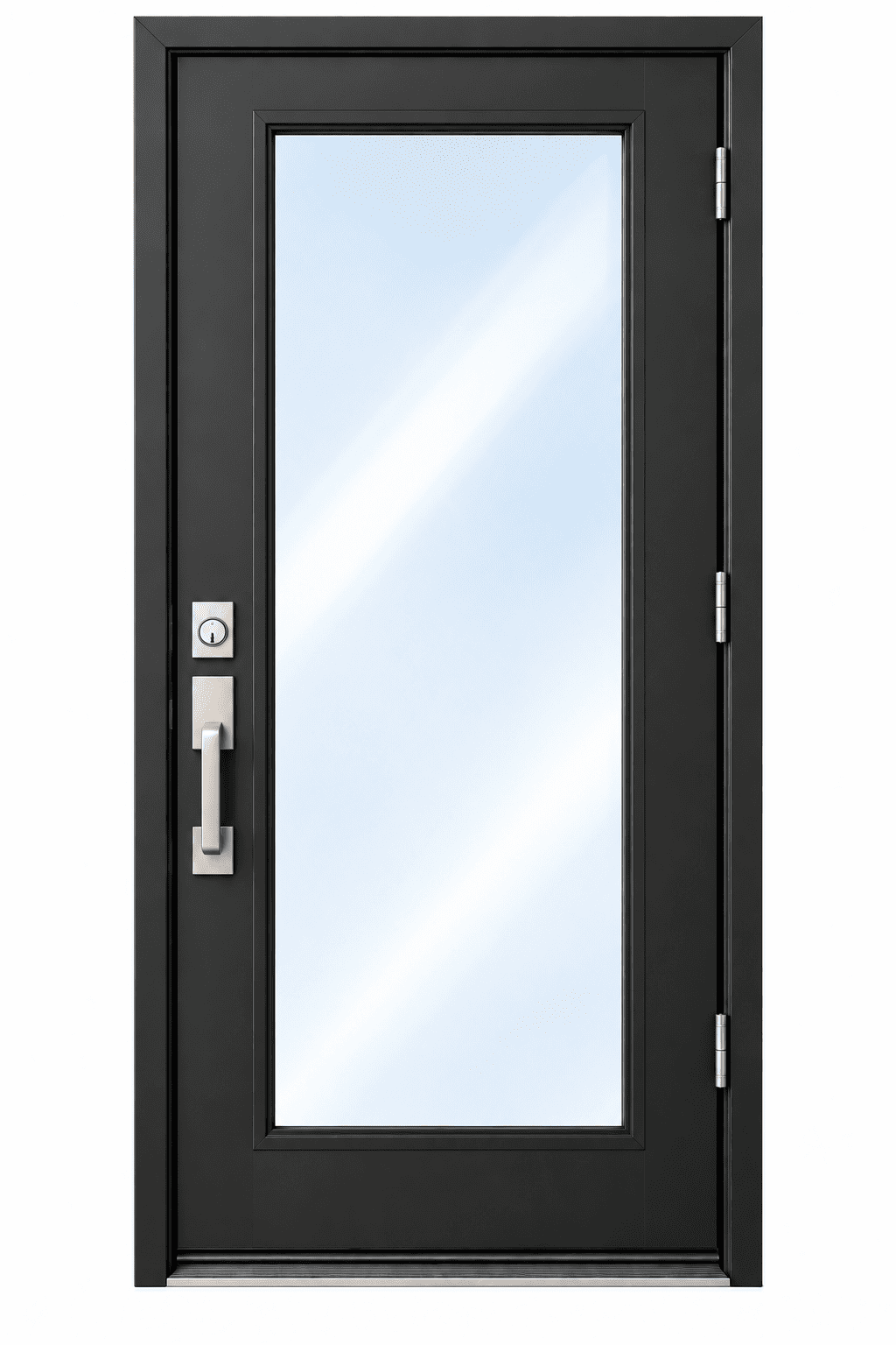 Fiberglass 1-Lite Clear Impact Exterior Door