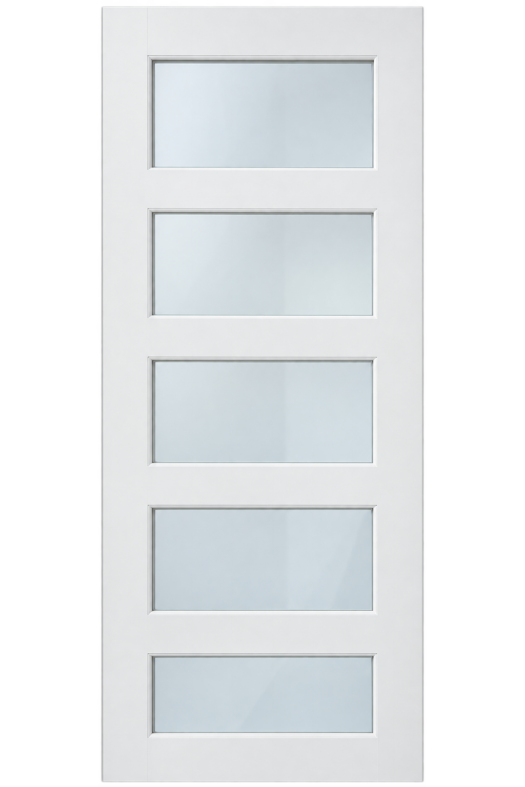 5-Lite Frosted Glass Door