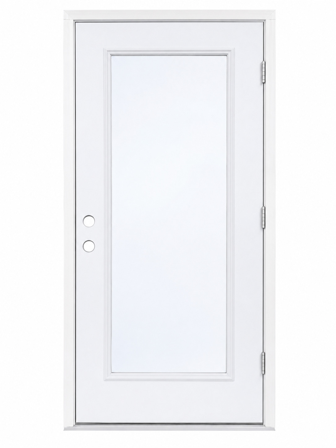 1-lite clear glass doors
