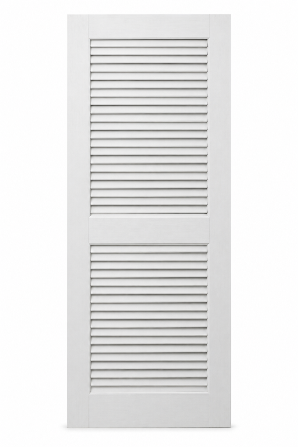 2-Panel Solid Core Louver Door