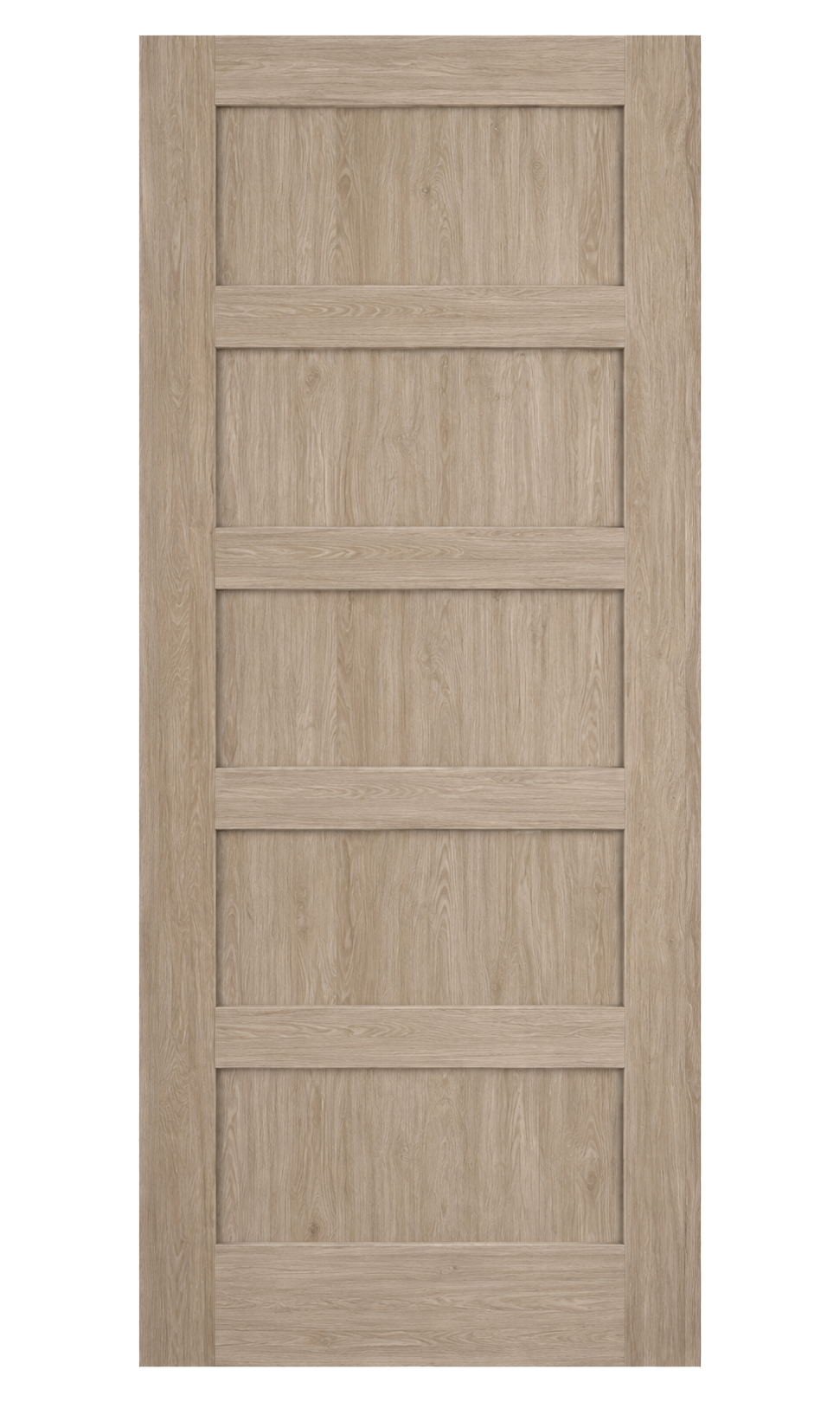 Ev Walnut 5-Panel Shaker Door