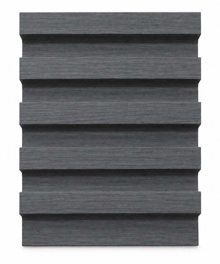 Sculpted Decorative Wall Panel – Dark Gray
