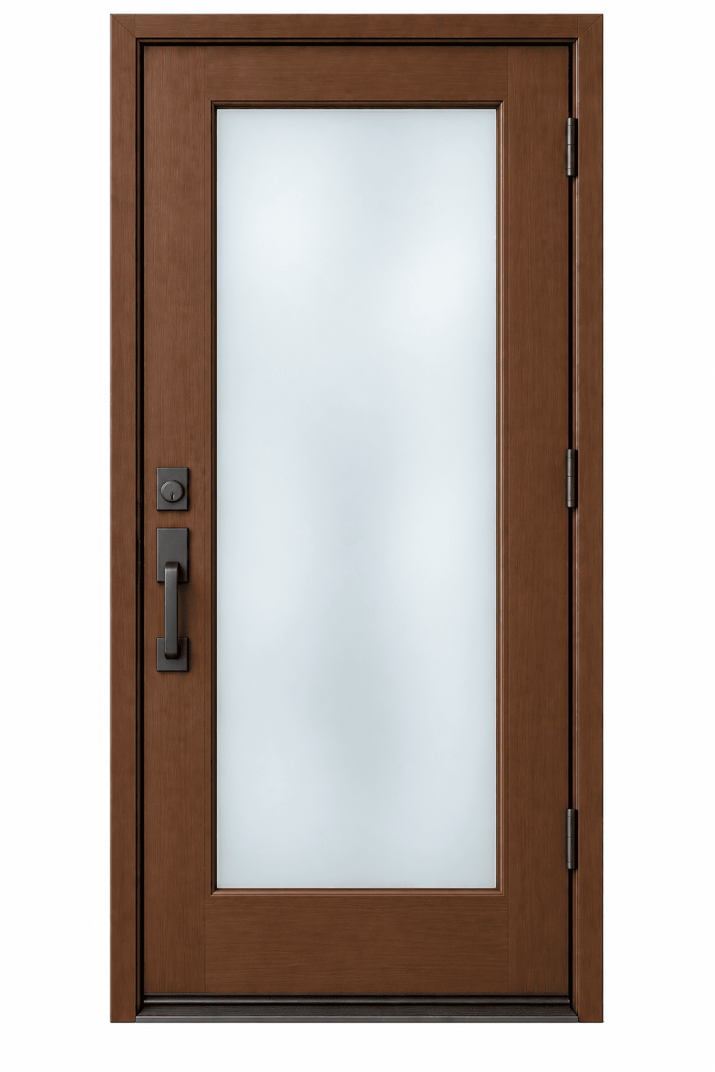 Fiberglass 1-Lite Frosted Exterior Door