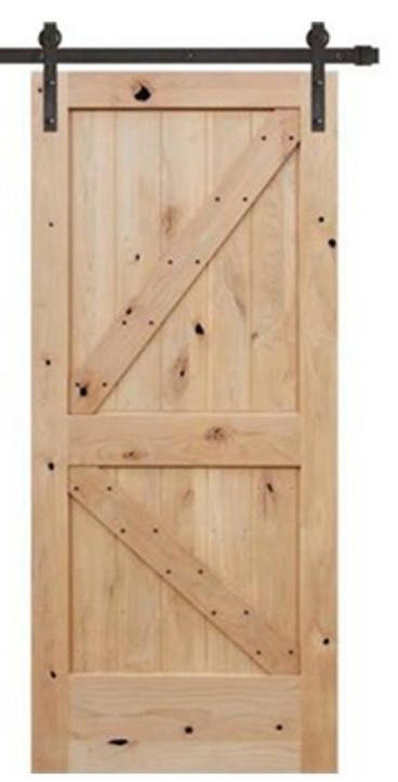 Solid pine wood barn doors