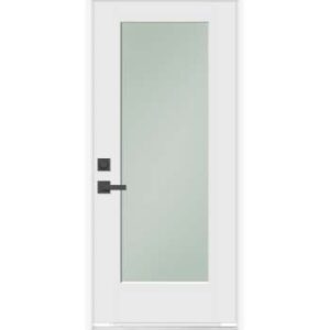 Full Panel Clear Glass Exterior Doors