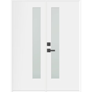 1-Lite Fiber Glass Exterior Double Door 80"