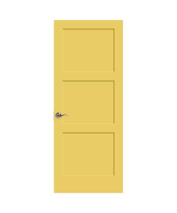 3 Panel Painted Shaker Door