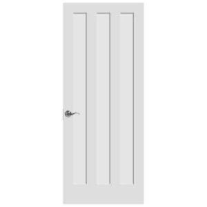 3 Verticle Panel White Primed Shaker Door