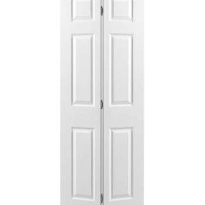 6-Panel molded bi-fold shaker door texture