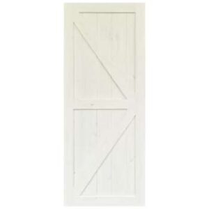 STAINED PINE WOOD DOOR