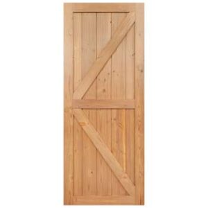 Stained Pine Wood Door