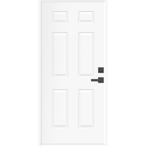 6 panel metal door 80"