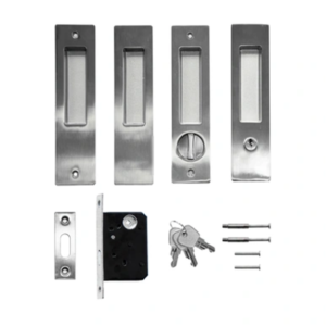 BRUSHED 304 STAINLESS STEEL CYLINDRICAL LOCK