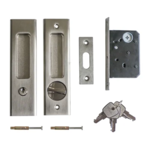 BRUSHED 304 STAINLESS STEEL CYLINDRICAL LOCK